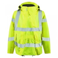 Leo Workwear Rosemoor Class 3 Hi-Vis Yellow Jacket with Expander